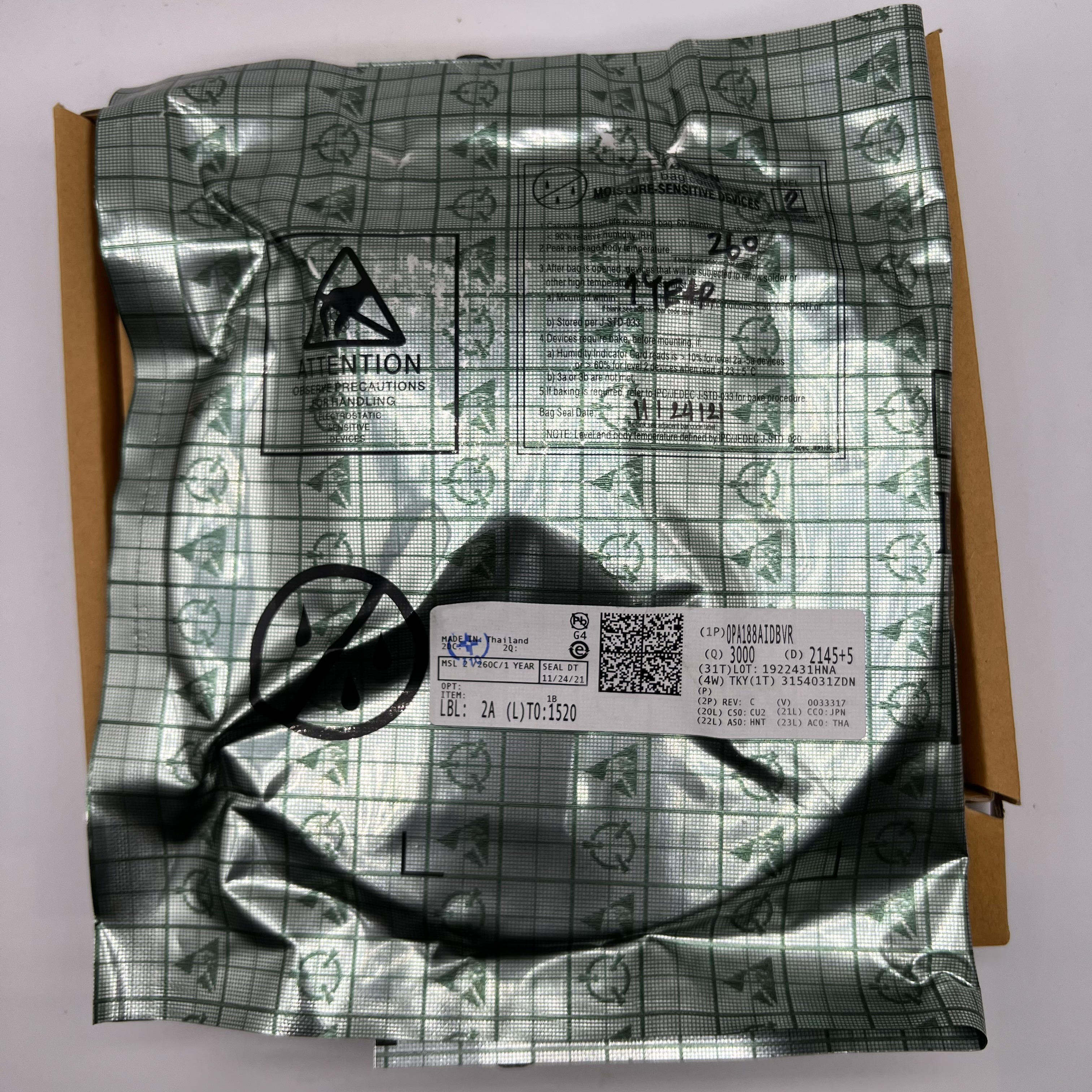 【TI芯片代理商】OPA188AIDBVR精密运算放大器